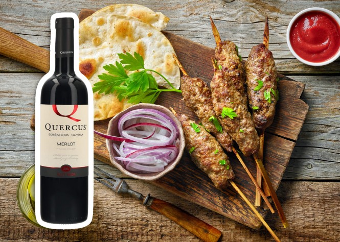 SPAR Vinoteka, Somelje svetuje - VINO MERLOT QUERCUS, ZGP, vrhunsko, suho, Klet Brda, 0,75 l