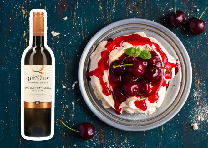 SPAR Vinoteka, Somelje svetuje - VINO RUMENI MUŠKAT, ZGP, Quercus – Verduc, vrhunsko, sladko, Klet Brda, 0,75 l