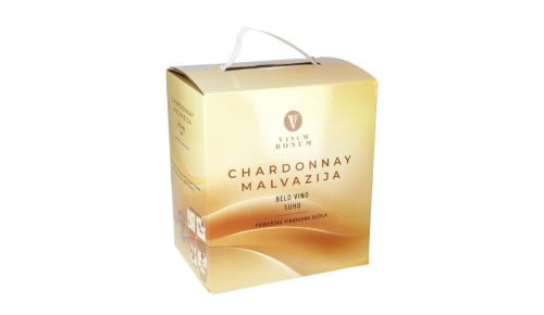 VINUM BONUM VINO CHARDONNAY MALVAZIJA pakiranje v škatli, 5 l