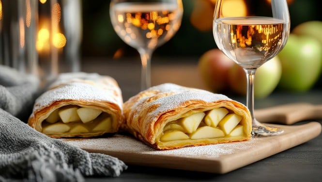 Kako izbrati vino k sadnim štrudljem in kolačem?