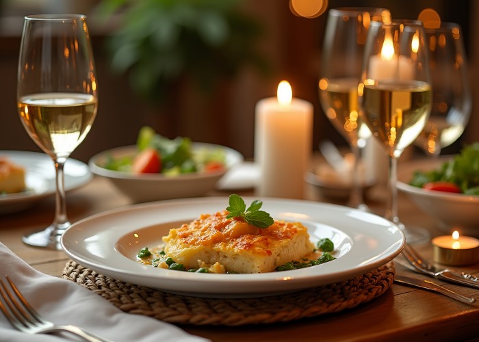Gratinirane testenine in belo vino