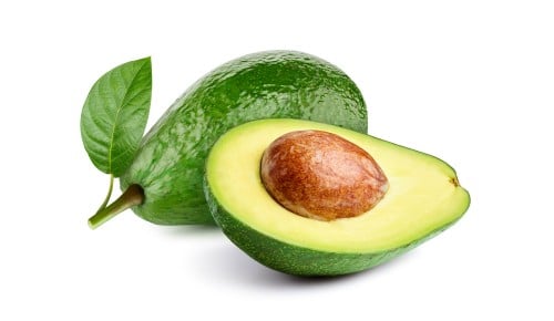 Avokado na belem ozadju