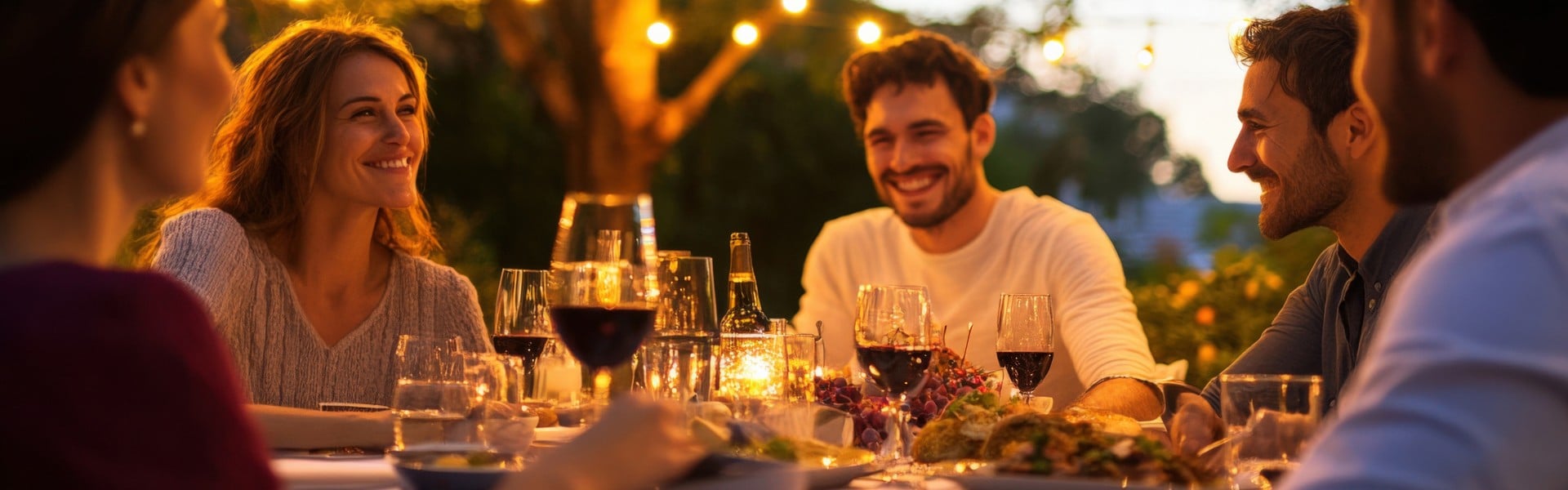 Večerja na prostem in druženje s prijatelji