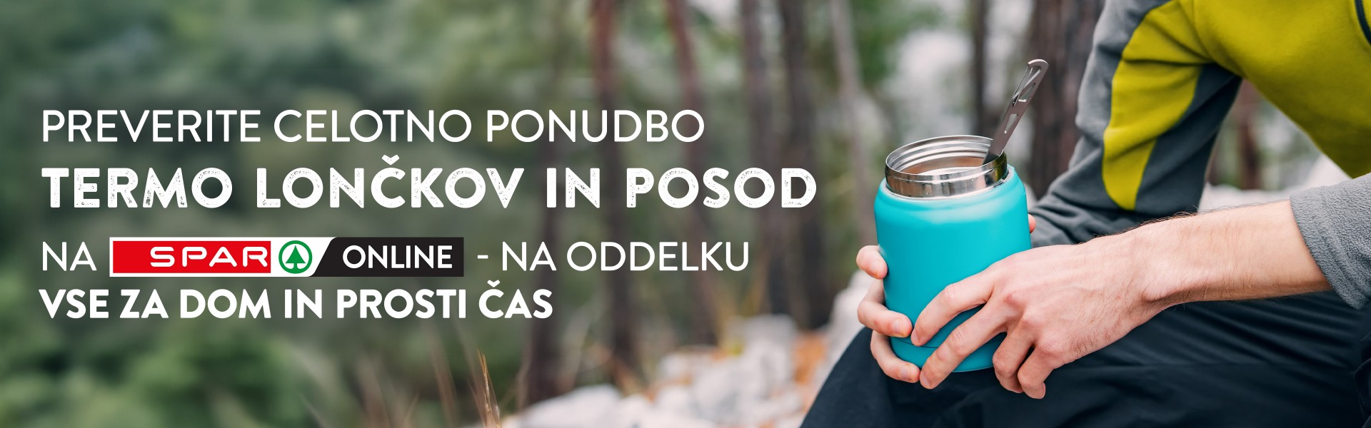 Banner za ponudbo termo lončkov