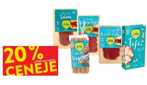 IZDELKI LIVEG - 20 % ceneje s SPAR plus kartico