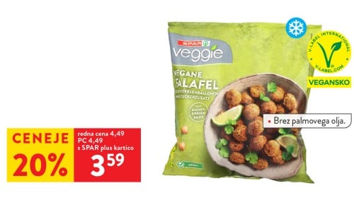 SPAR VEGGIE FALAFEL KROGLICE - 20 % ceneje s SPAR plus kartico