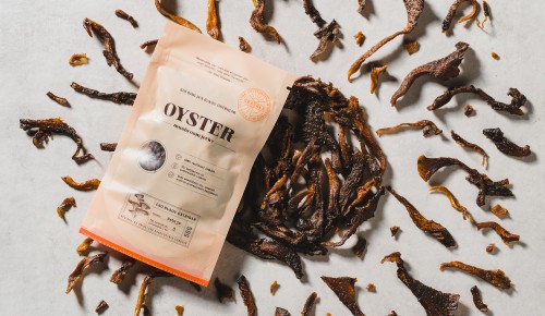Grashka - OYSTER JERKY - bio dimljen bukov ostrigar, 50g