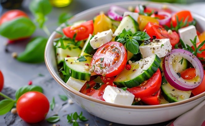 Mediteranski solatni krožnik