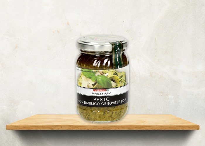 Veganski jedilnik: enostavne jedi za delovne dni, Testenine s pestom in solato