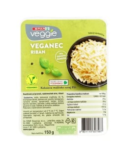SPAR VEGGIE rastlinski pripravek, nadomestek sira