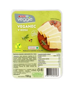 SPAR VEGGIE rastlinski pripravek, nadomestek sira