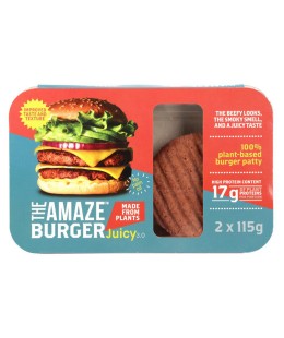 THE AMAZE BURGER JUICY 3.0 Začinjen 100 % rastlinski burger polpet