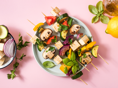 Veganski piknik: Zelenjavna nabodala