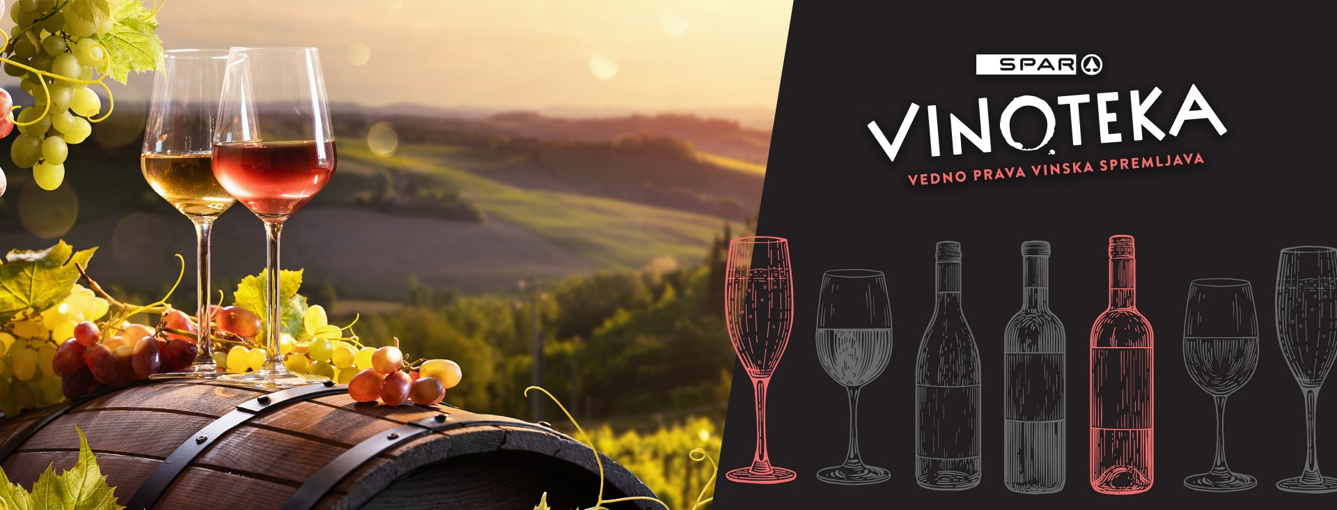 Vino, sonce v steklenici, SPAR Vinoteka Vino, sonce v steklenici, SPAR Vinoteka