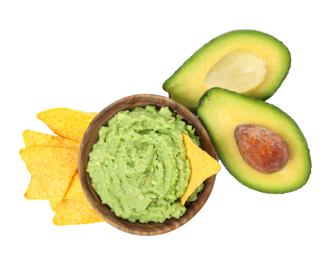 Guacamole s tortilja čipsom