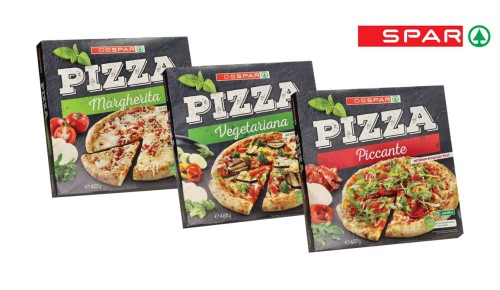 DESPAR pizza margherita, vegetariana ali piccante