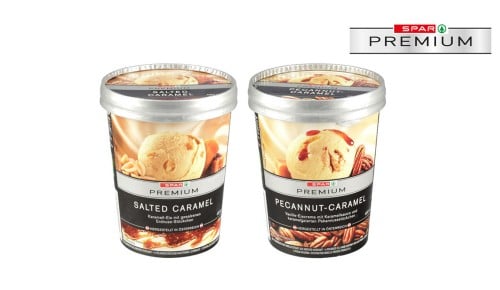 SPAR PREMIUM sladoled salted caramel ali pecannut caramel