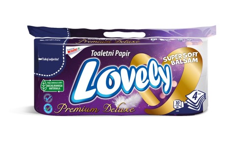 SPAR LOVELY toaletni papir premium delux, super soft balsam, 10/1