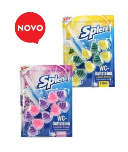 SPLENDID WC obešanka: lemon power, 2 x 55 g , lavender power, 2 x 55 g