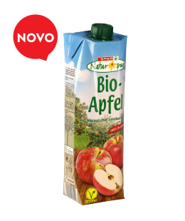 SPAR NATUR*PUR bio 100 % jabolčni sok, 1 l