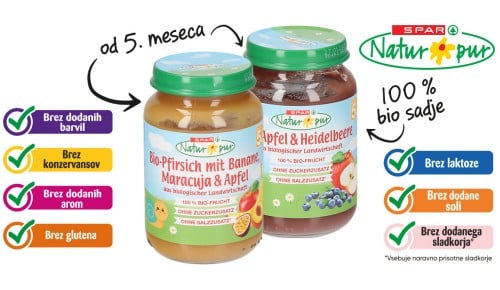 SPAR NATUR*PUR bio kaša - 2 vrsti, 190 g