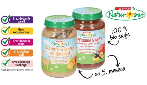 SPAR NATUR*PUR bio kaša - 2 vrsti, 190 g