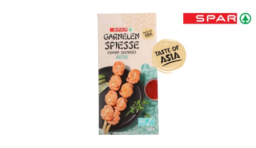 SPAR Okusi Azije nabodala s kozicami, 180 g