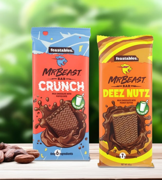 Čokolade Feastables, Mr. Beast Čokolade Feastables, Mr. Beast