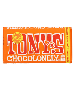 ČOKOLADA S KARAMELO IN MORSKO SOLJO TONY´S, 180 G
