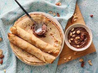 Veganski čoko in lešnikovi namazi, Rolice z veganskim namazom in oreščki