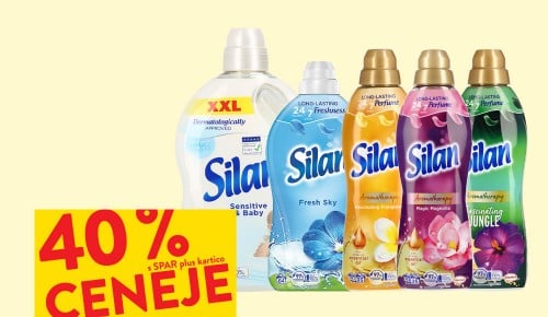 MEHČALCI SILAN - 40 % ceneje s SPAR plus kartico