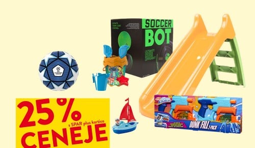 IGRAČE, ZUNANJA IGRALA - 25 % ceneje s SPAR plus kartico