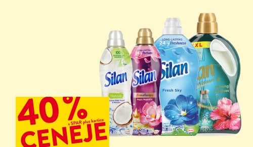MEHČALCI SILAN - 40 % ceneje s SPAR plus kartico
