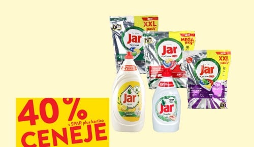 JAR ZA STROJNO IN ROČNO POMIVANJE POSODE - 40 % ceneje s SPAR plus kartico