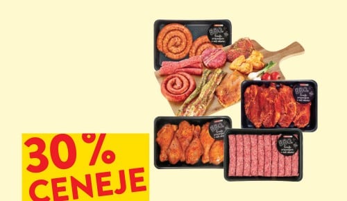 MESNI IZDELKI LASTNE PRIPRAVE postrežno ali pakirano - 30 % ceneje s SPAR plus kartico