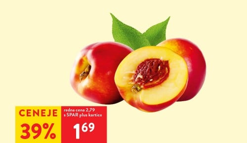 NEKTARINE 1 kg - 39% ceneje s SPAR plus kartico