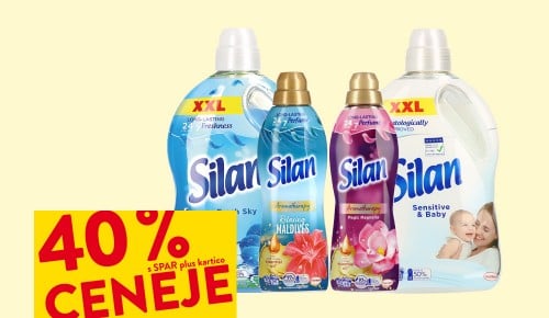 MEHČALCI SILAN - 40 % ceneje s SPAR plus kartico