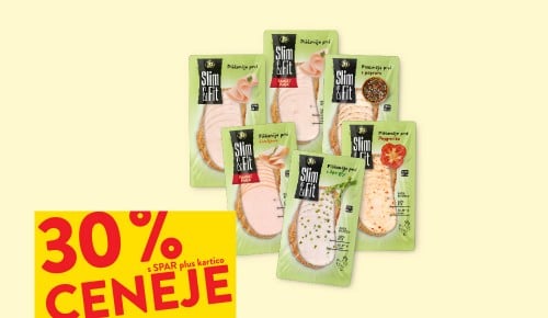 VSI NAREZKI SLIM & FIT - 30 % ceneje s SPAR plus kartico