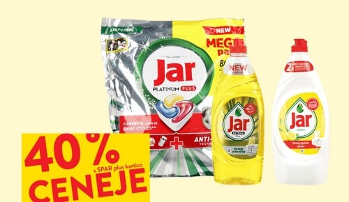 JAR ZA STROJNO IN ROČNO POMIVANJE POSODE - 40 % ceneje s SPAR plus kartico