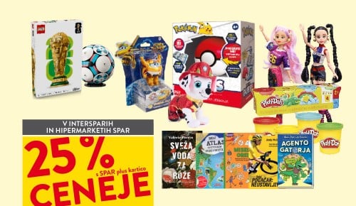 IGRA•E, KNJIGE IN POBARVANKE - 25 % ceneje s SPAR plus kartico