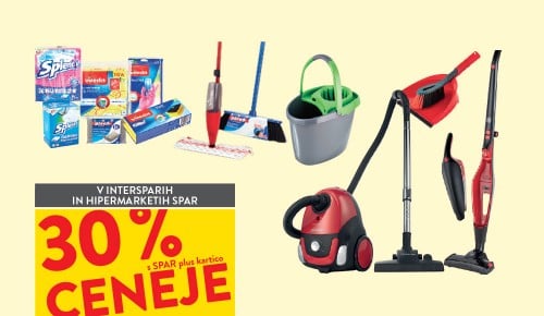 PRIPOMOČKI ZA SESANJE IN ČIŠČENJE - 30 % ceneje s SPAR plus kartico 