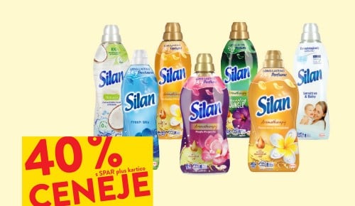 MEHČALCI SILAN - 40 % ceneje s SPAR plus kartico 