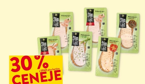VSI NAREZKI SLIM & FIT - 30 % ceneje s SPAR plus kartico