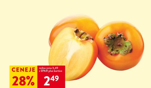 KAKI VANILIJA PERSIMON, 1 kg - 28 % ceneje s SPAR plus kartico