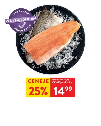 POSTRV ŠARENKA - 25 % ceneje s SPAR plus kartico