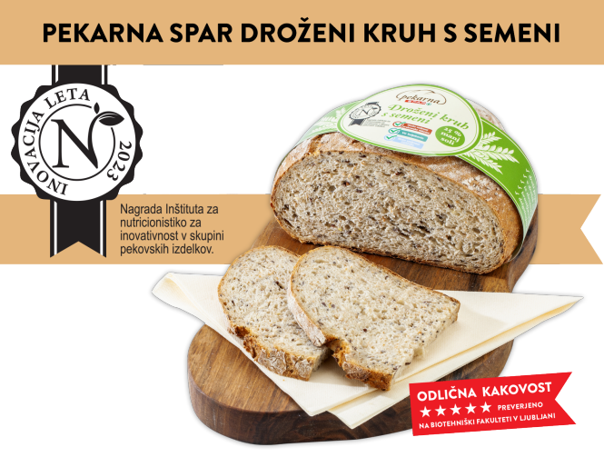 Inovativno živilo 2023, Pekarna SPAR, Droženi kruh s semeni