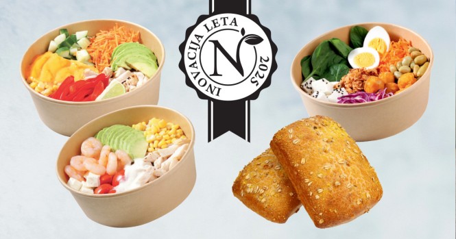 Nagrada Inštituta za nutricionistiko za Inovacijo leta 2025, Čičerikina copatka, SPAR To Go Hot Champ skleda, SPAR To Go Nikina bovla, SPAR To Go Champ Surf & Turf solata