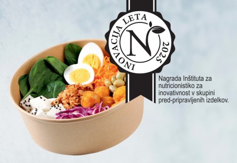 SPAR to go Nikina bovla – Nika Krmec, označevalec INOVACIJA LETA 2025 - nagrada Inštituta za nutricionistiko za inovativnost v skupini pred-pripravljenih izdelkov