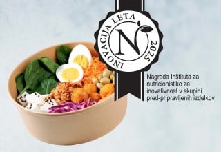 SPAR to go Nikina bovla – Nika Krmec, označevalec INOVACIJA LETA 2025 - nagrada Inštituta za nutricionistiko za inovativnost v skupini pred-pripravljenih izdelkov