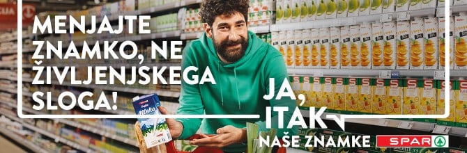 JA, ITAK - MENJAJTE ZNAMKO, NE ŽIVLJENJSKEGA SLOGA!